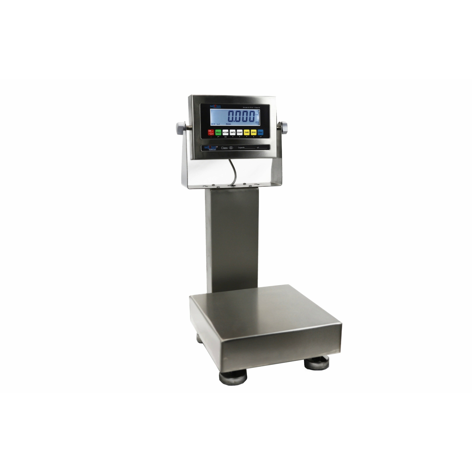 Stainless Steel Table top 10" x 10” High Precision Bench Scale 15 x 0.0005 lbs