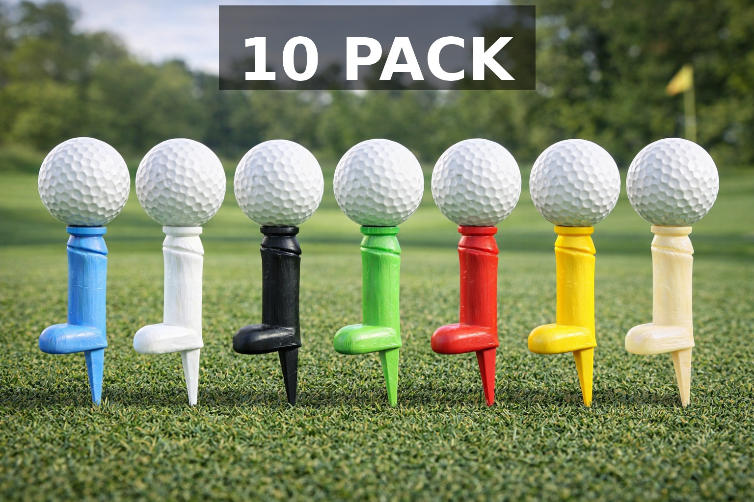 10 Pack Golf Tee - Adult gag gift - Dick Golf Tee
