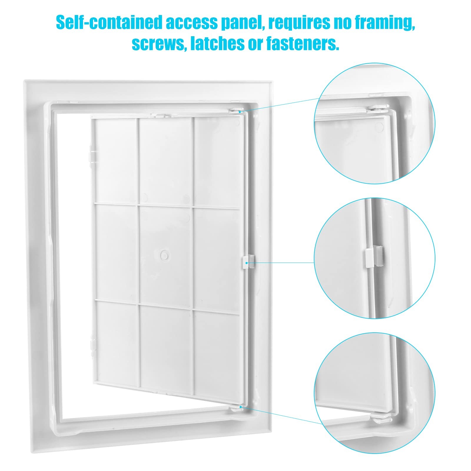 8x12 inch Plastic Access Panel for Drywall Ceiling Reinforced Plumbing Wall A...