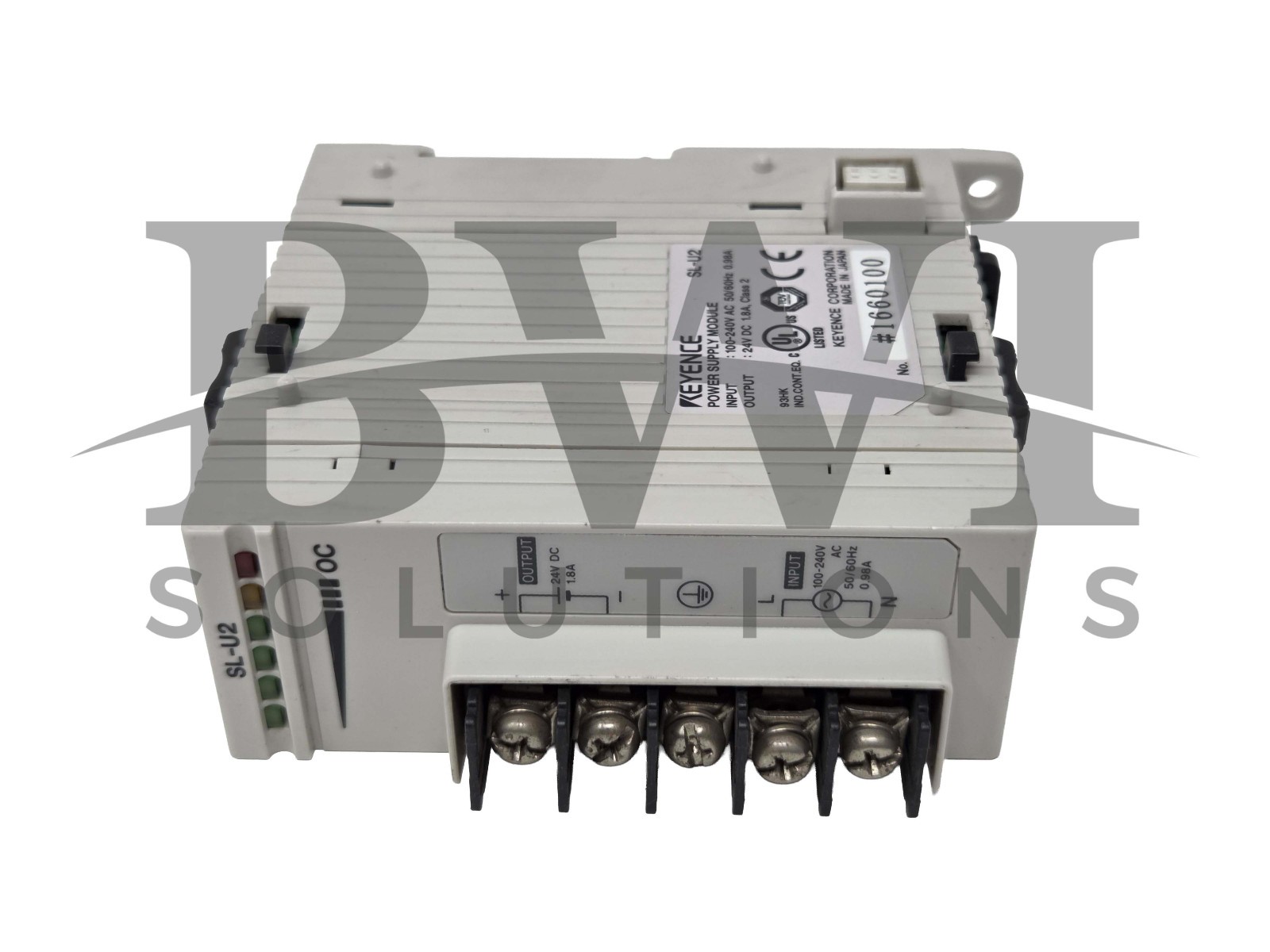 Keyence SL-U2 Power Supply Module 100-240VAC In 24VDC Out SLU2