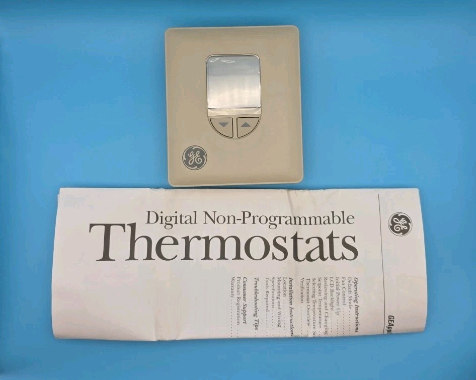 GE Digital Non-Programmable Thermostat HVAC RAK163D1 NOS