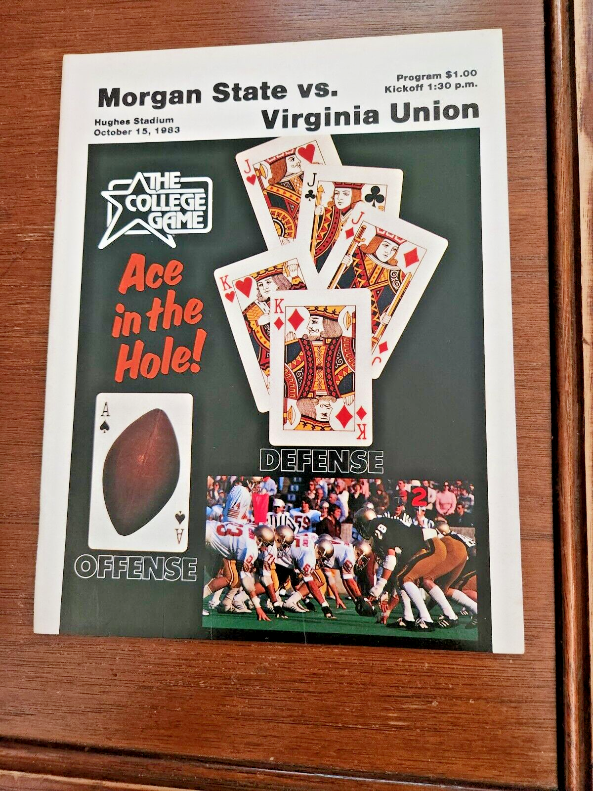 1983 MORGAN STATE vs VIRGINIA UNION Football Program October 15, 1983