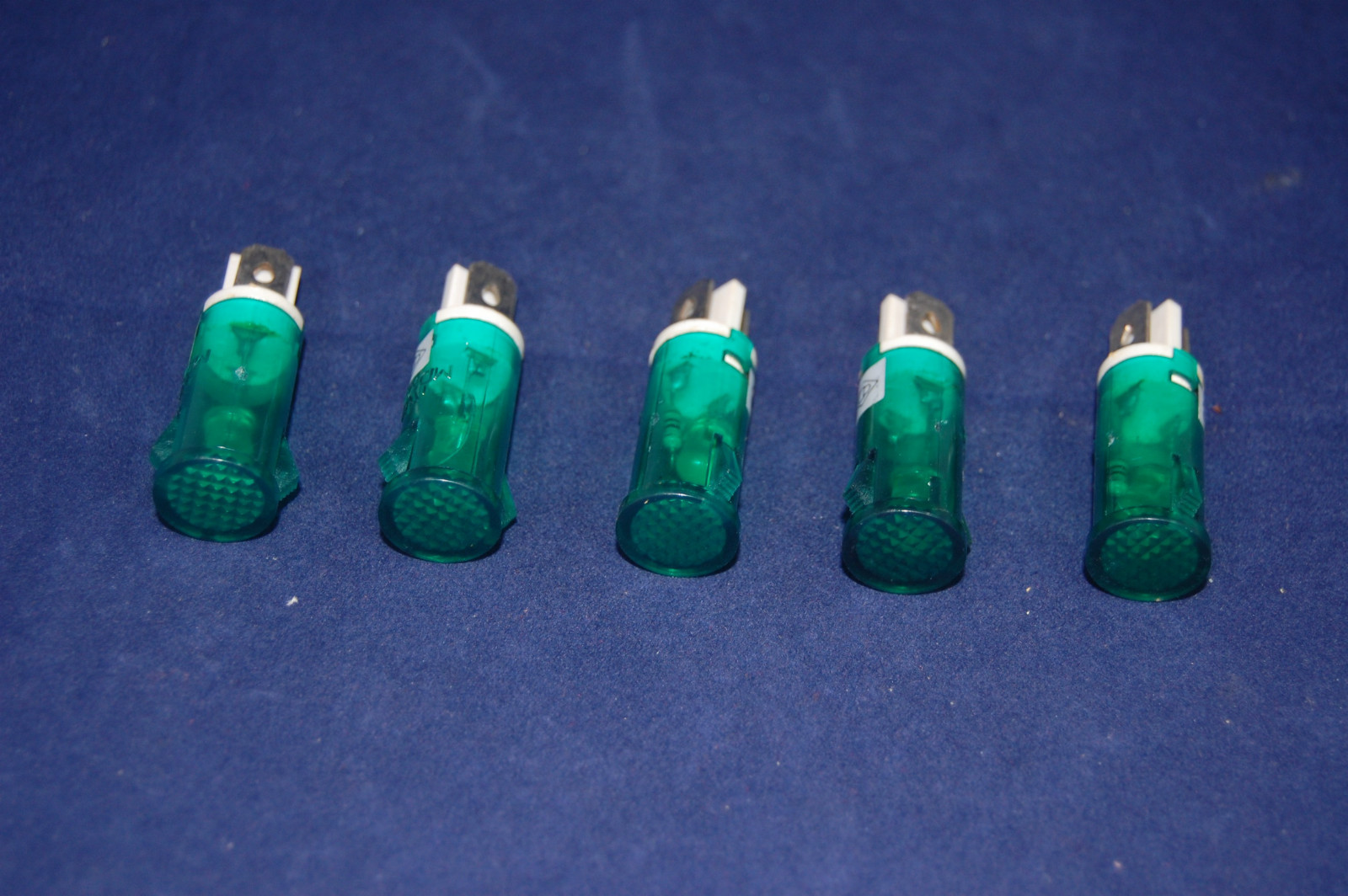 5 Pcs 12V AC/DC 10mm Green Panel Mounting plug in Incandescent Pilot Lights