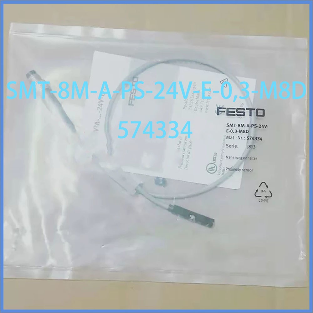 New In Box SMT-8M-A-PS-24V-E-0,3-M8D 574334 Magnetic switch Festo Fully Tested