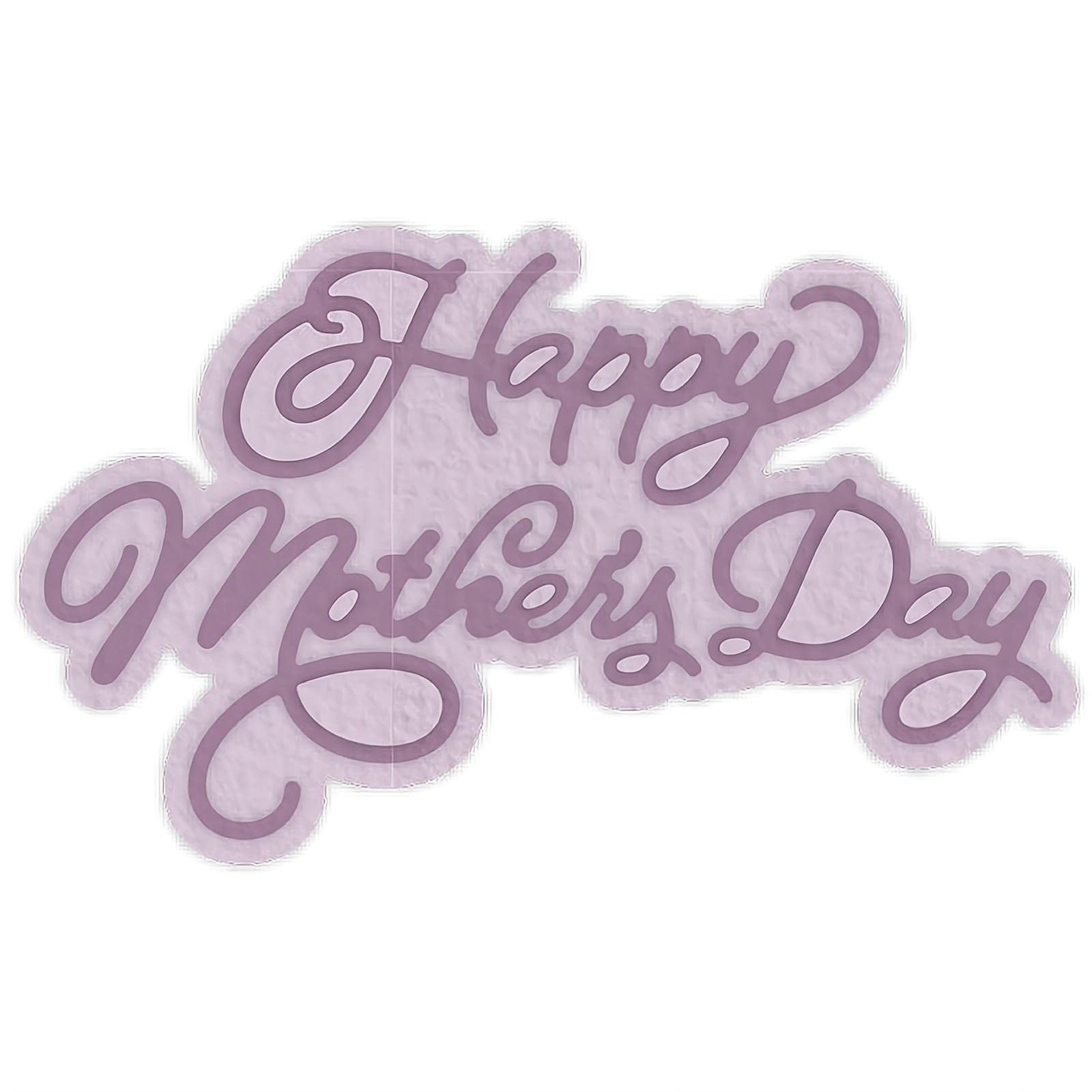Briartw Happy Mother's Day Cutting Dies,Words Phrases Shadow Sentiment Die-Cu...