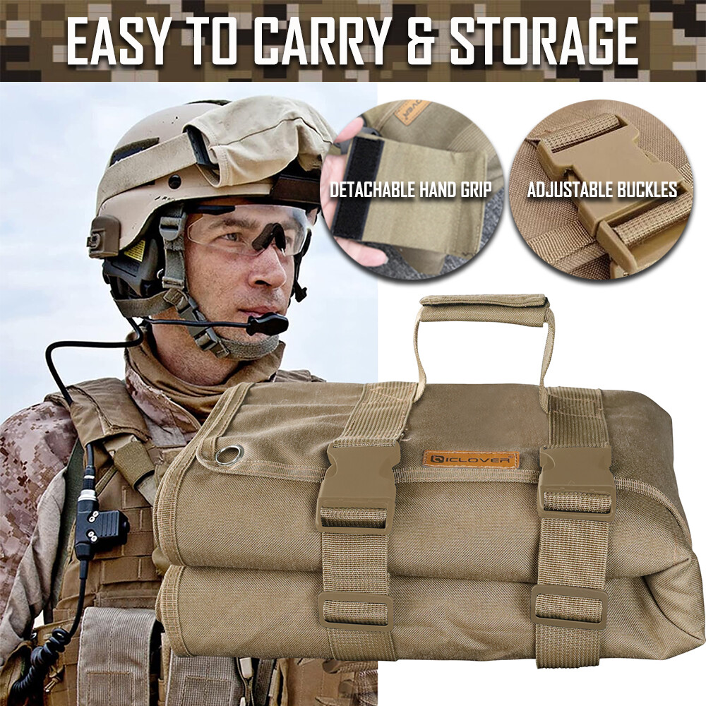 Portable Tactical Shooting Mat Waterproof Non-Slip Roll-up Shooter Range Pad