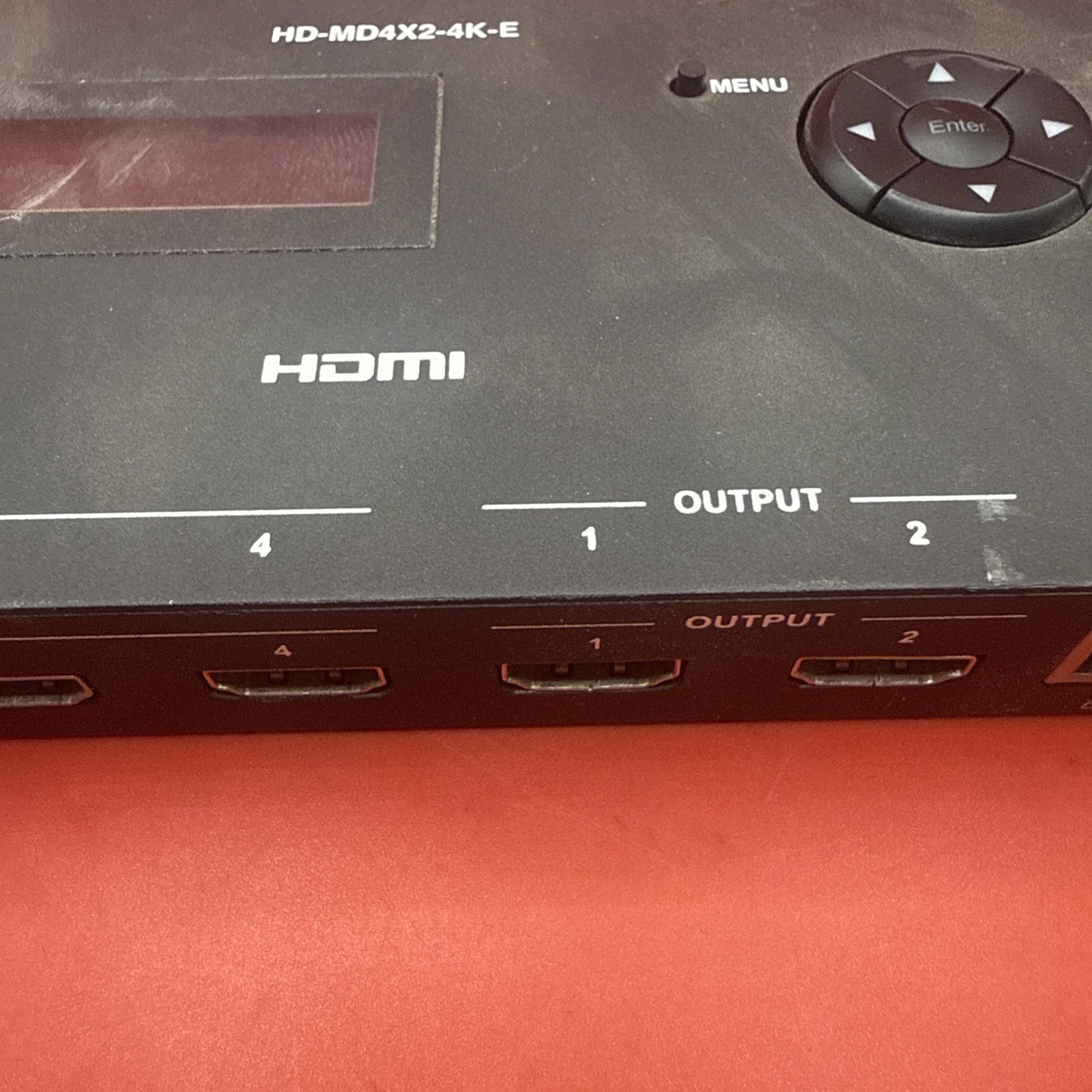 Crestron HD-MD4X2-4K-E 4x2 4K HDMI Switcher W/adapter