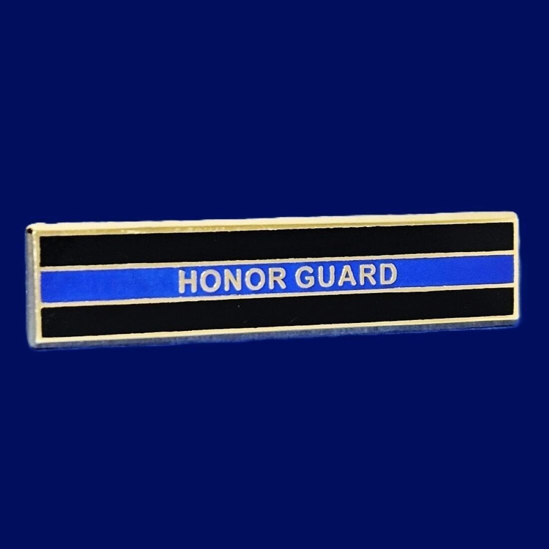 HONOR GUARD-THIN BLUE LINE CITATI: 1-7/8", 10K Gold Pltd, Item #168