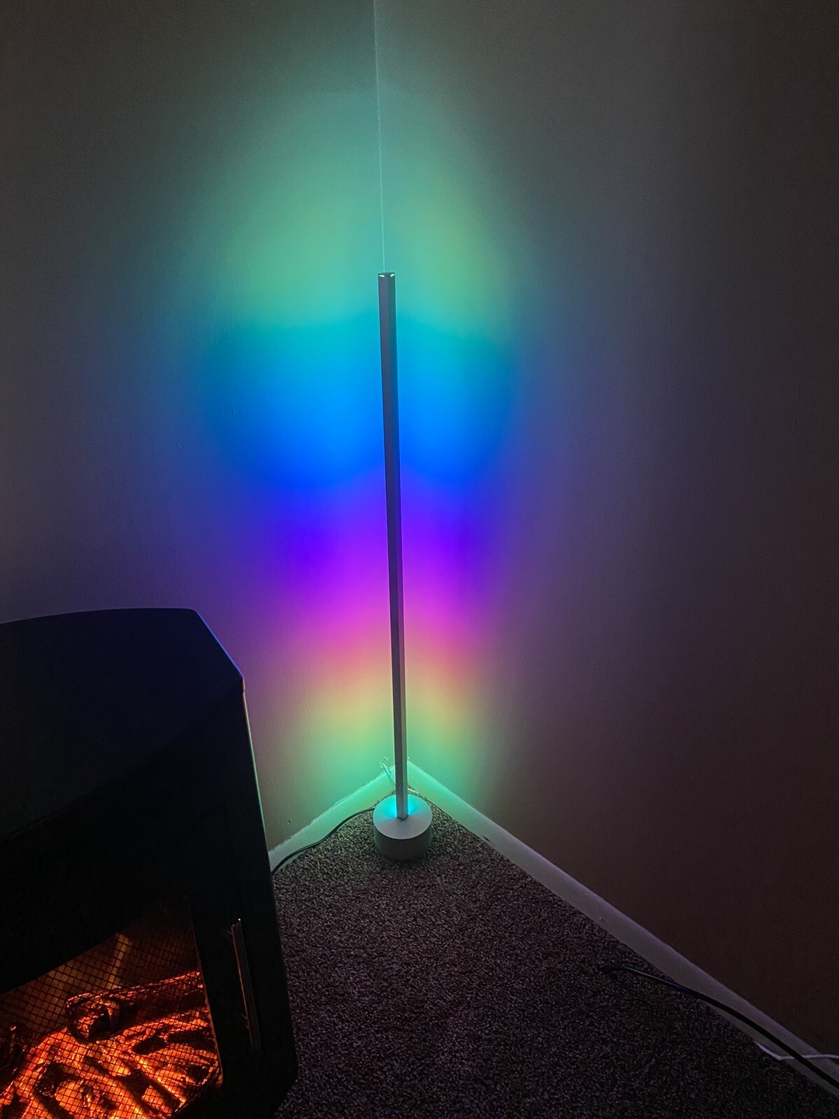 led corner floor lamp