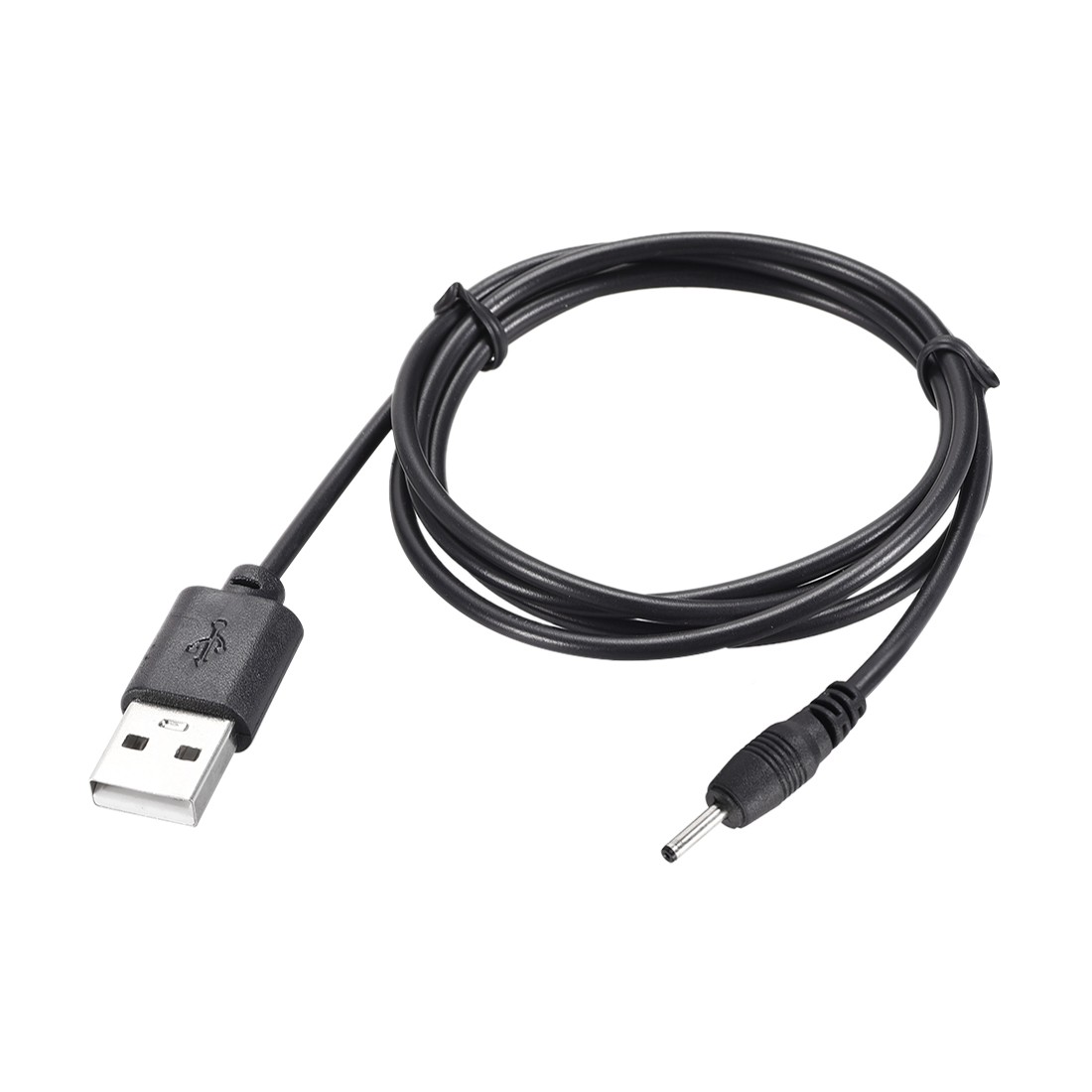 2pcs 1M DC Male Power Supply 2.5x0.7mm Adapter to USB Plug Male Cable