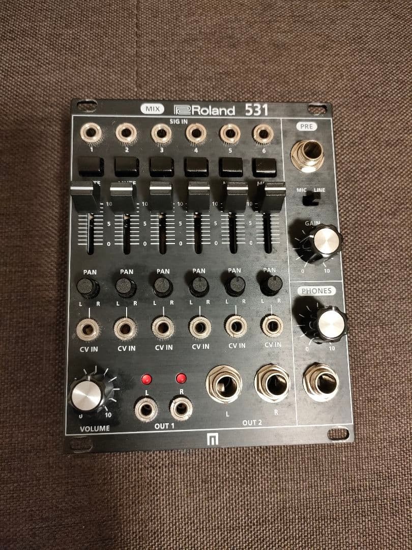 Roland SYSTEM-500 SYS-531 MIX Eurorack Mixer Module w/ Power Cable Tested