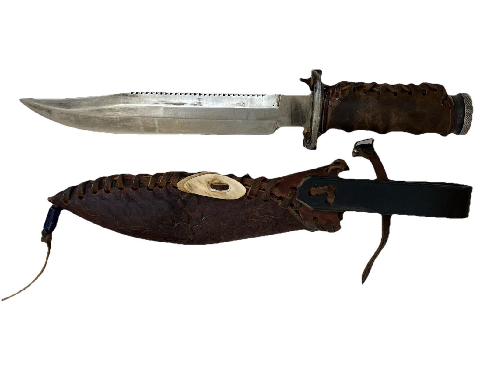 VALOR 626 JAPAN STAINLESS 15" SURVIVAL KNIFE 10" BLADE, HOLLOW HANDLE, COMPASS