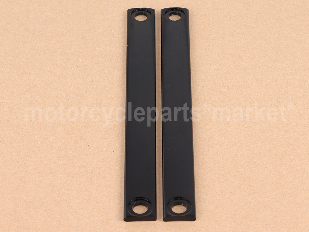 Black Fork Panel Accent Strips Molding Trim For Harley Heritage Softail Classic