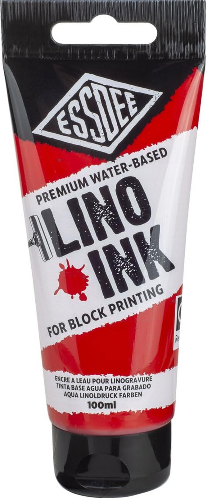 Essdee Premium Quality Block Printing Ink (Brilliant Red 100ml)