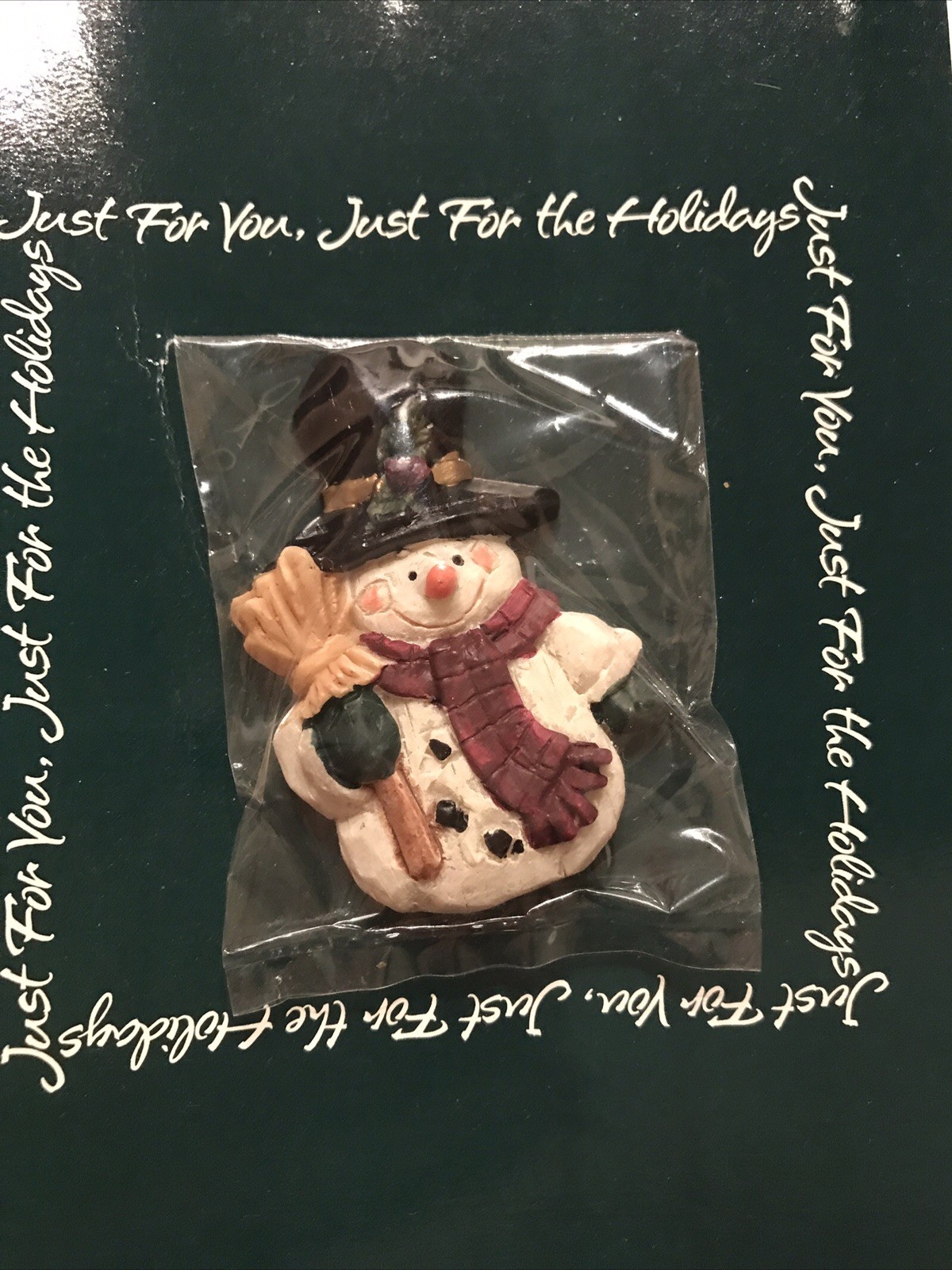 "Snowman" American Greetings AGC, Inc 2" Tack / Lapel Pin Vintage New Old Stock
