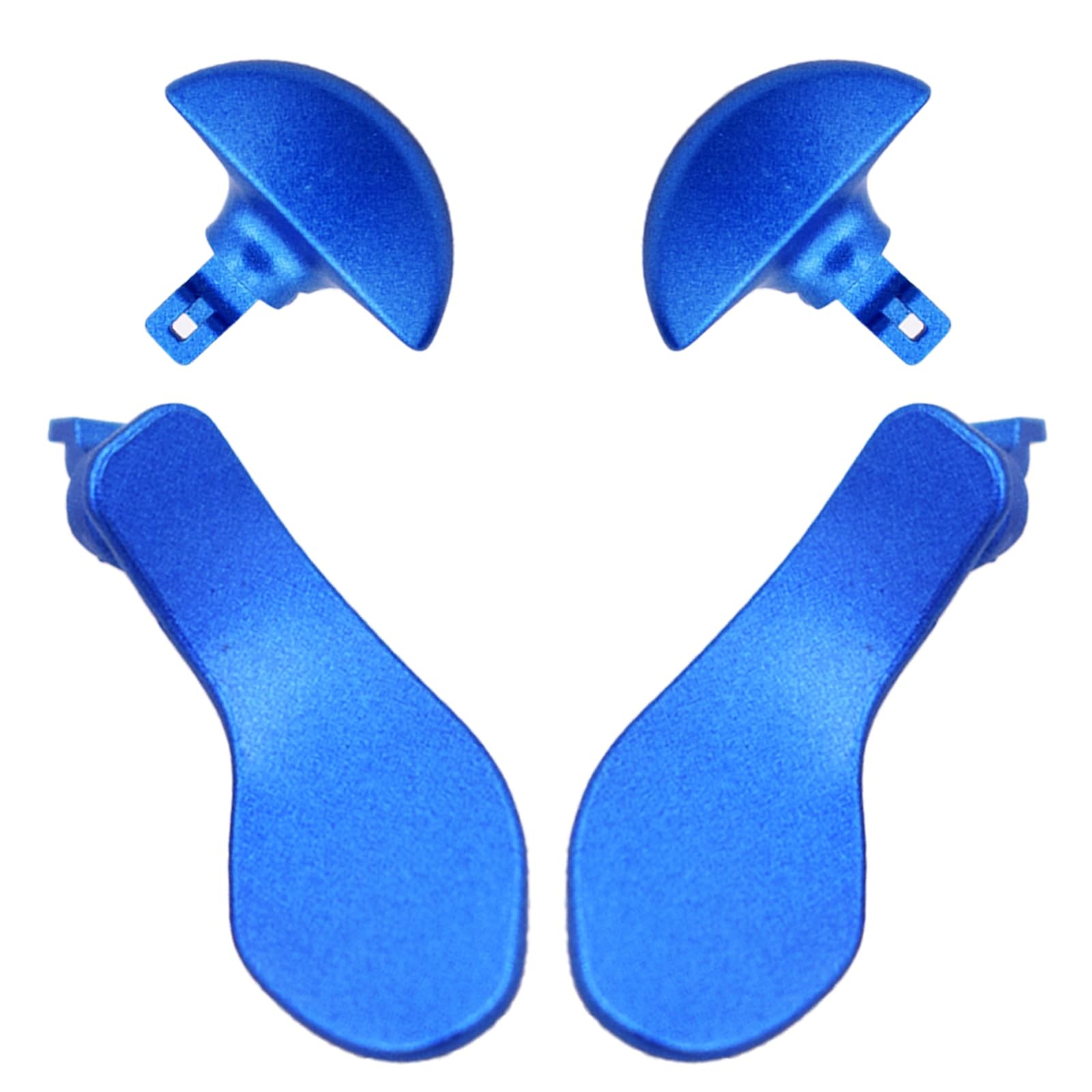 4 Blue Metal Interchangeable Back Paddles for PS5 DualSense Edge Controller