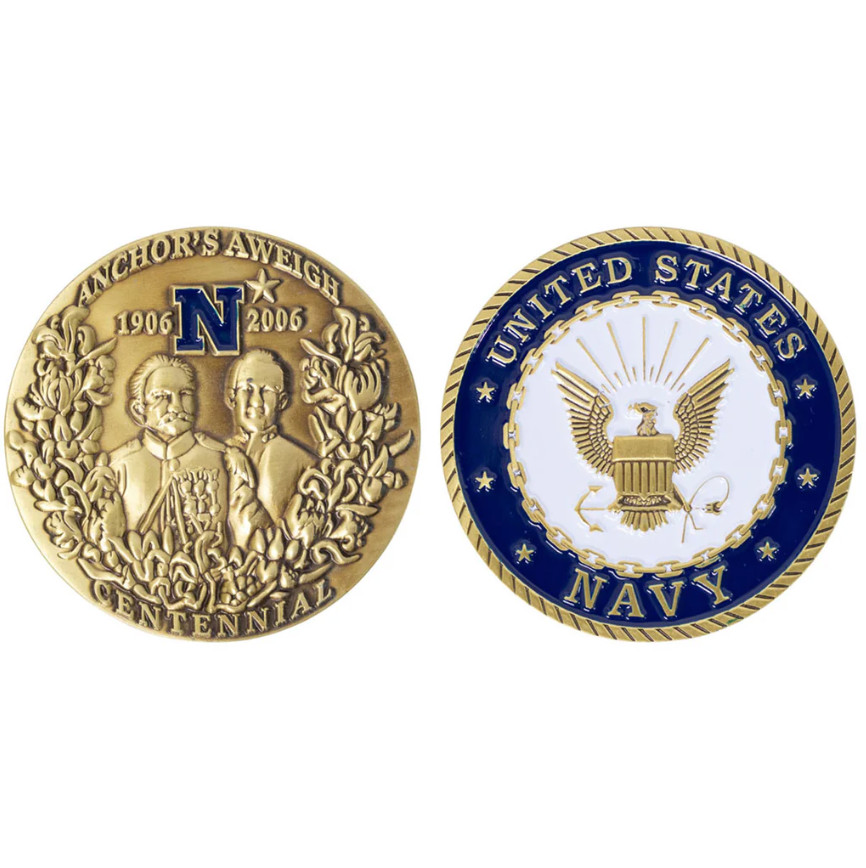GENUINE U.S. Coin: Anchors Aweigh Centennial