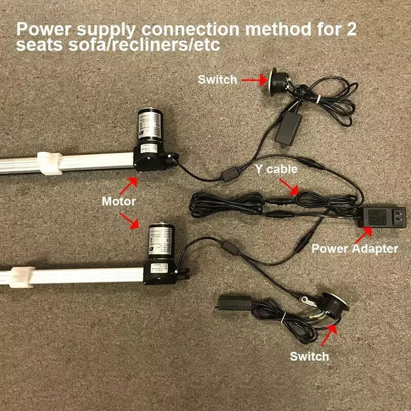 Limoss MC110 Power Recliners Power Supply Kit with Extension Cord Cable