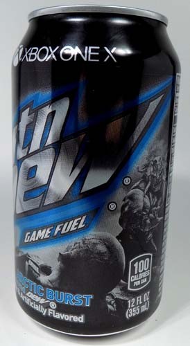 Mountain Dew XBOX ONE X Arctic Burst Middle Earth Shadow War UNOPENED EMPTY 2017
