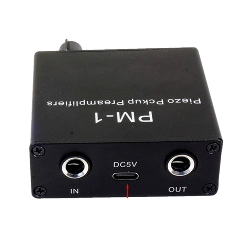 Piezo Pickup Preamplifier Auditory PM-1 Headphone Amplifier Preamp for 6.35mm