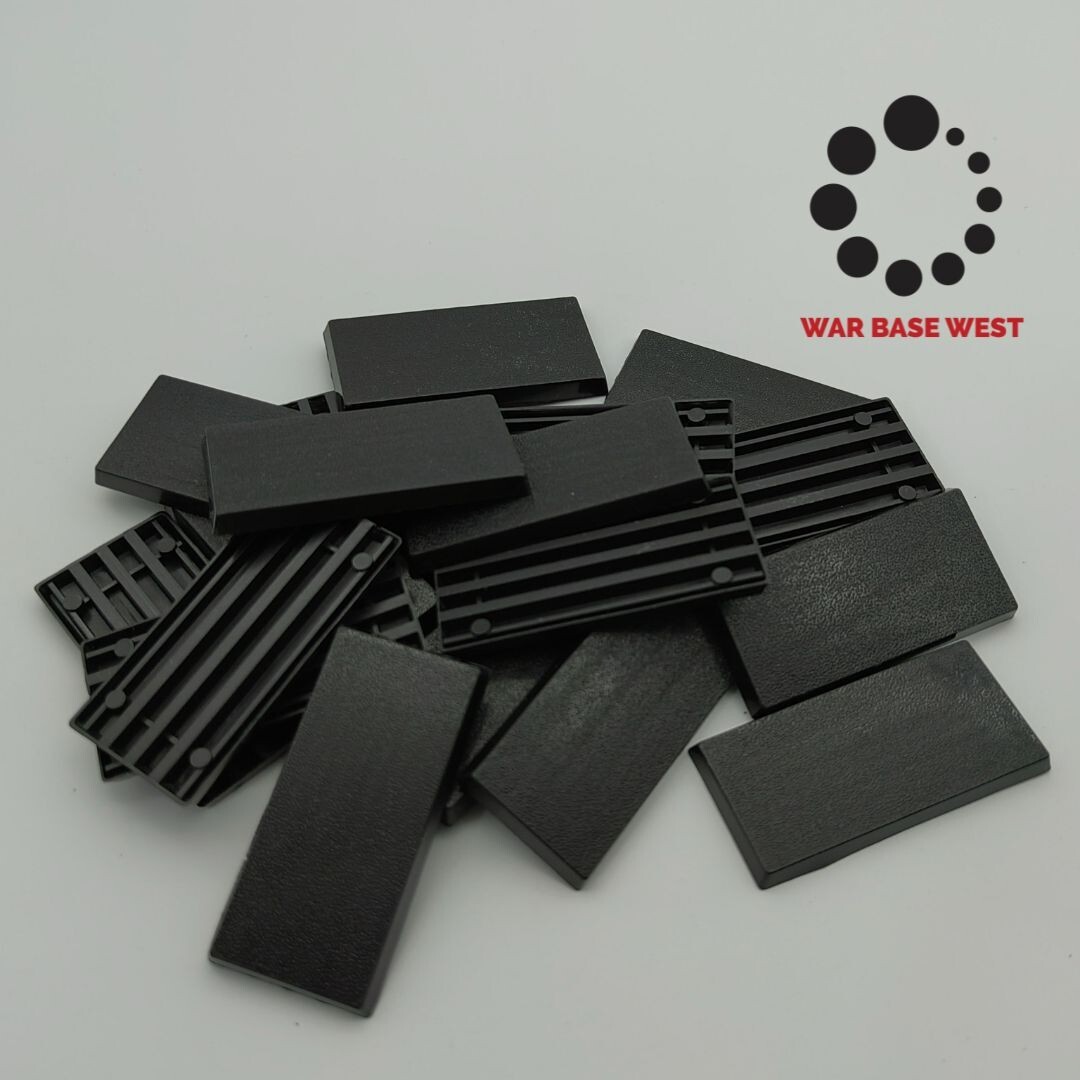 Lot Of 20 25mm X 50mm Rectangular Calvary Bases Used For Warhammer Fantasy