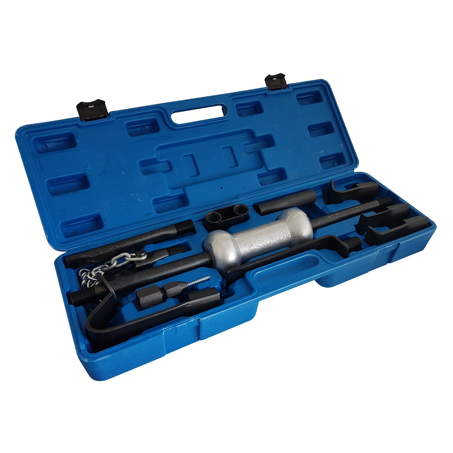 13 PIECE 10LB DENT PULLER KIT IN BLOW MOULDED CARRY CASE REPAIR TOOL SET