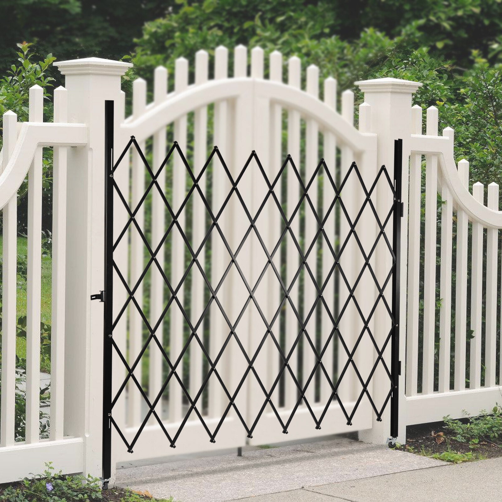 360° Folding Rolling Barricade Gate Security Gate Expanding Security Door 2.2*2m