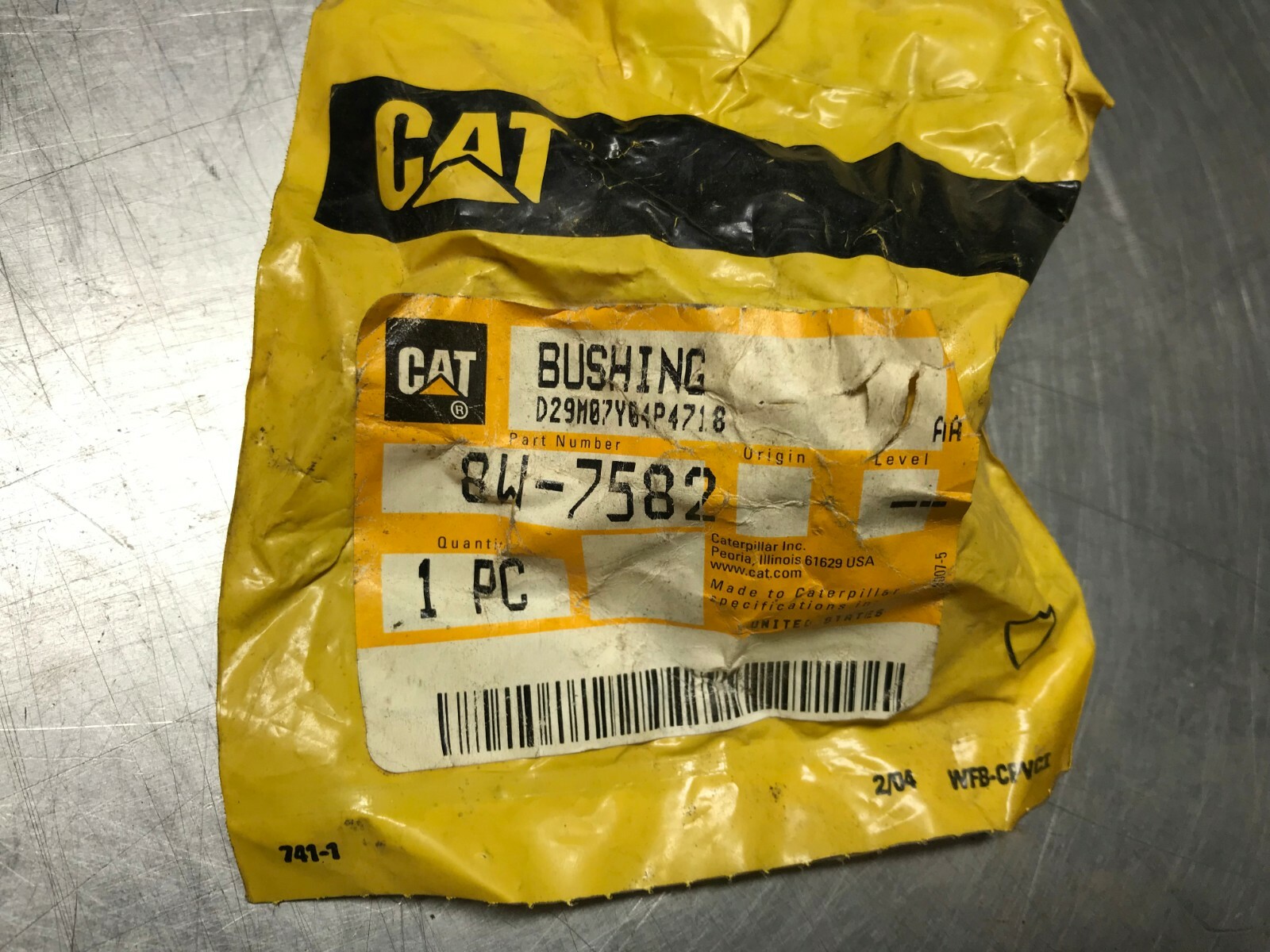 8W7582  GENUINE CAT  TERMINAL BUSHING    Caterpillar 8W-7582