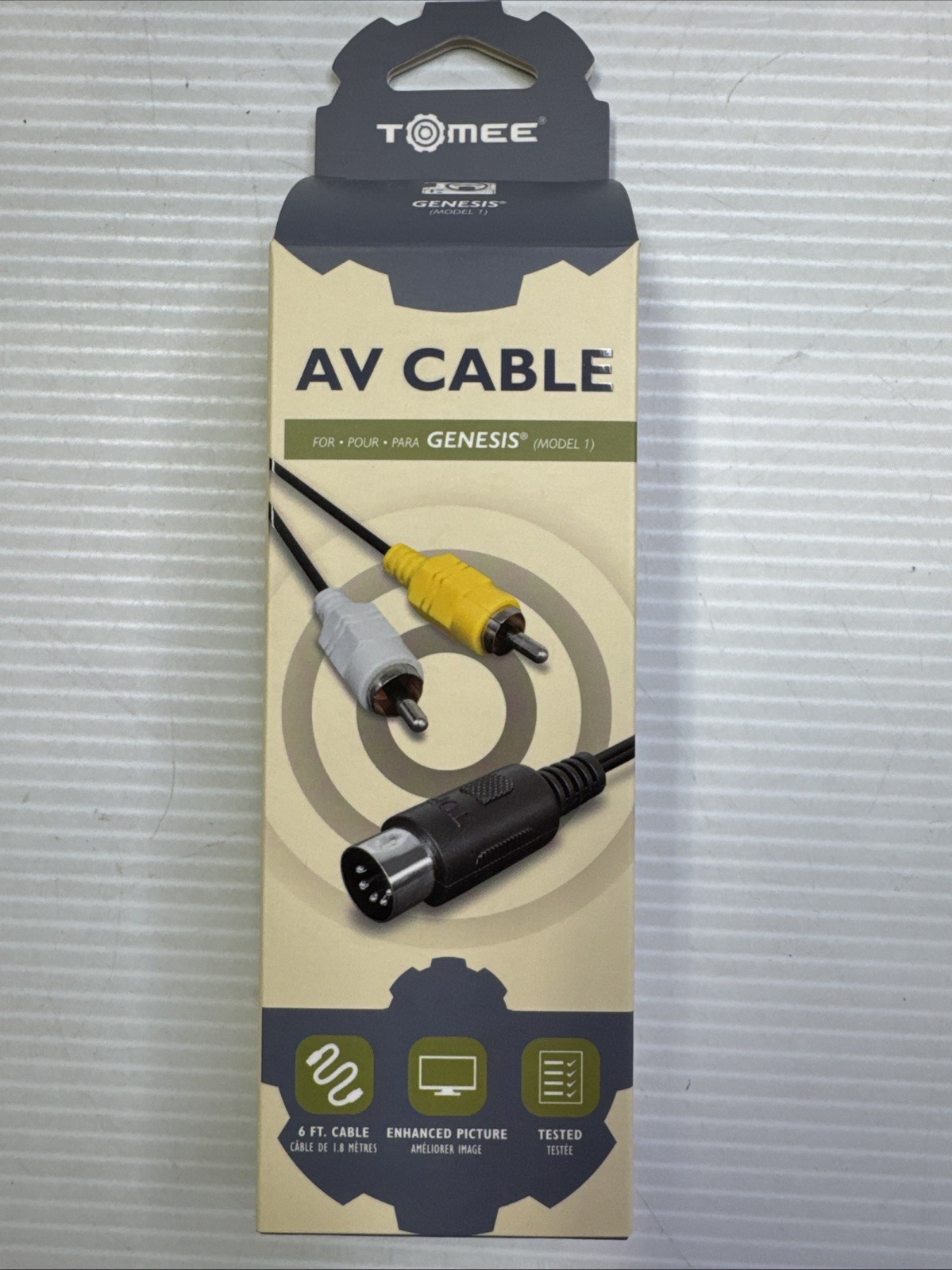Tomee Standard AV Cable for Sega Genesis 1 - M05028
