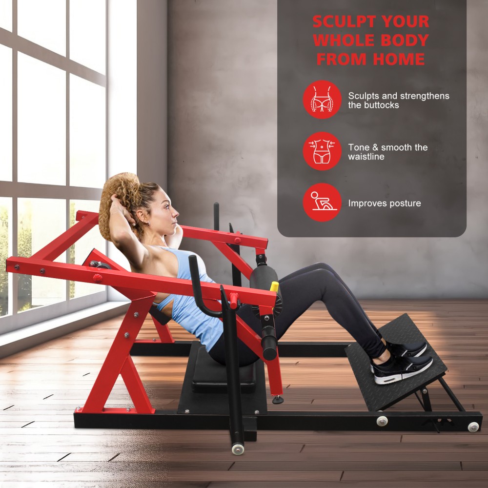 Hip Thrust Machine Bridge Machine with Weight Holder Butt Exercise Equipment