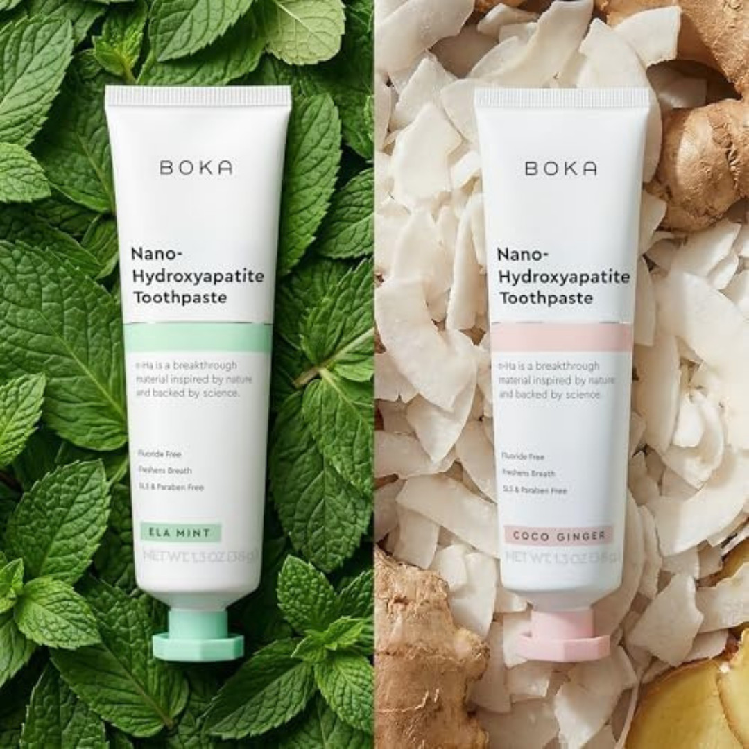 Boka Fluoride Free Toothpaste - Nano Hydroxyapatite, Remineralizing, Sensitive T