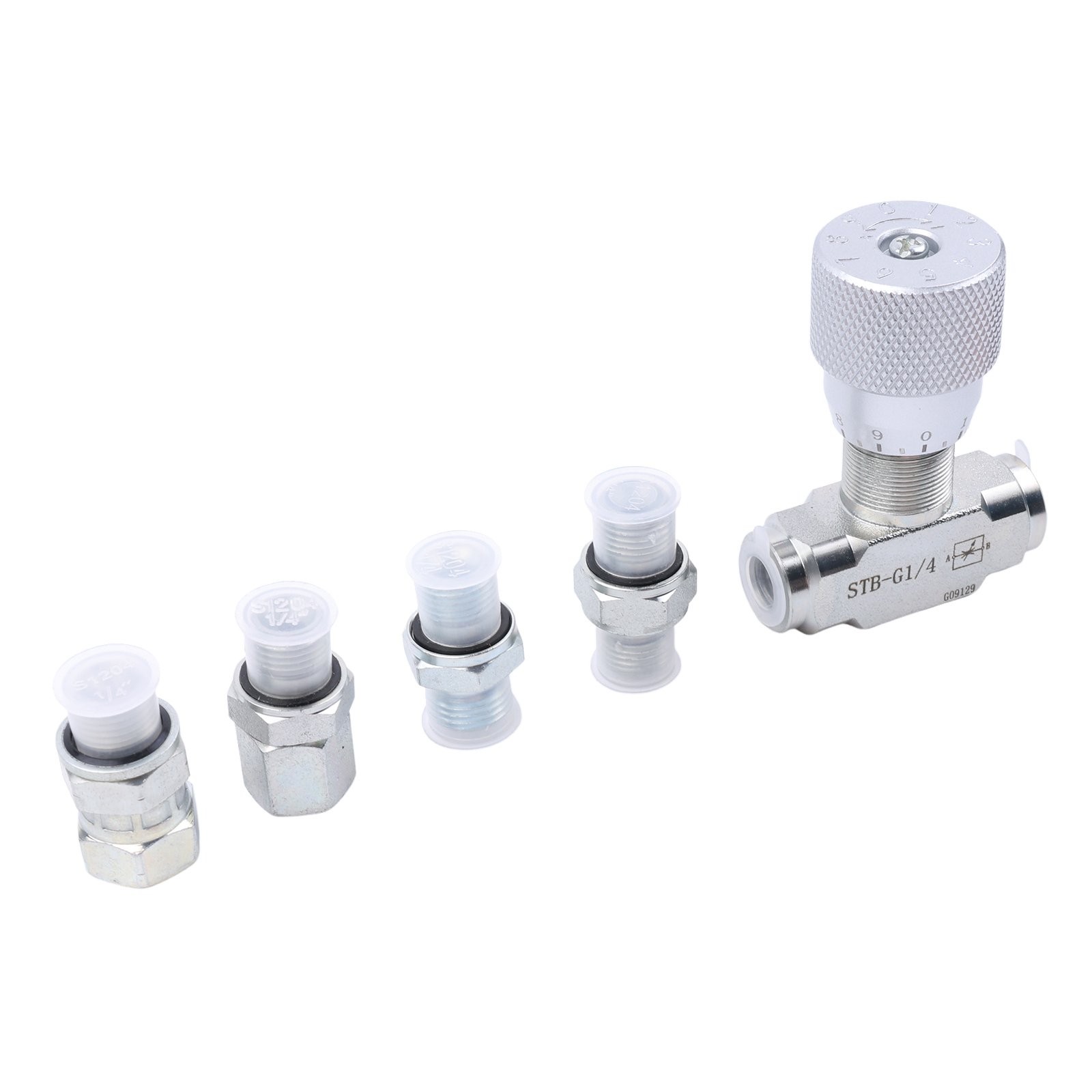 M14 BI-DIRECTIONAL HYDRAULIC ADJUSTABLE FLOW CONTROL VALVE TWO-WAY JOINT 1/4 IN