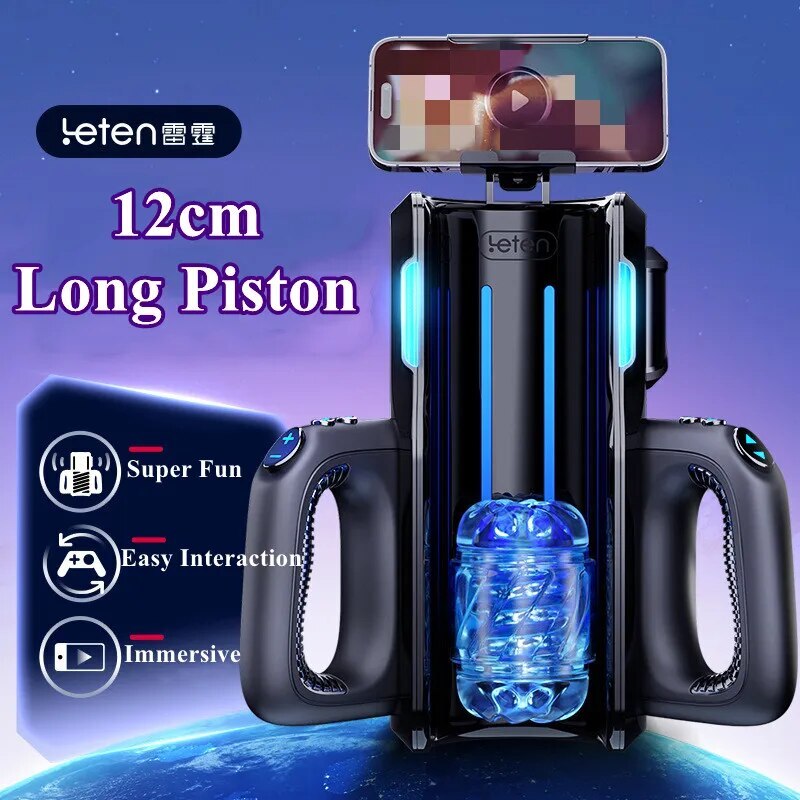 Male Masturbaters Automatic Handsfree Telescopic Sucking Stroker Cup Lubricants