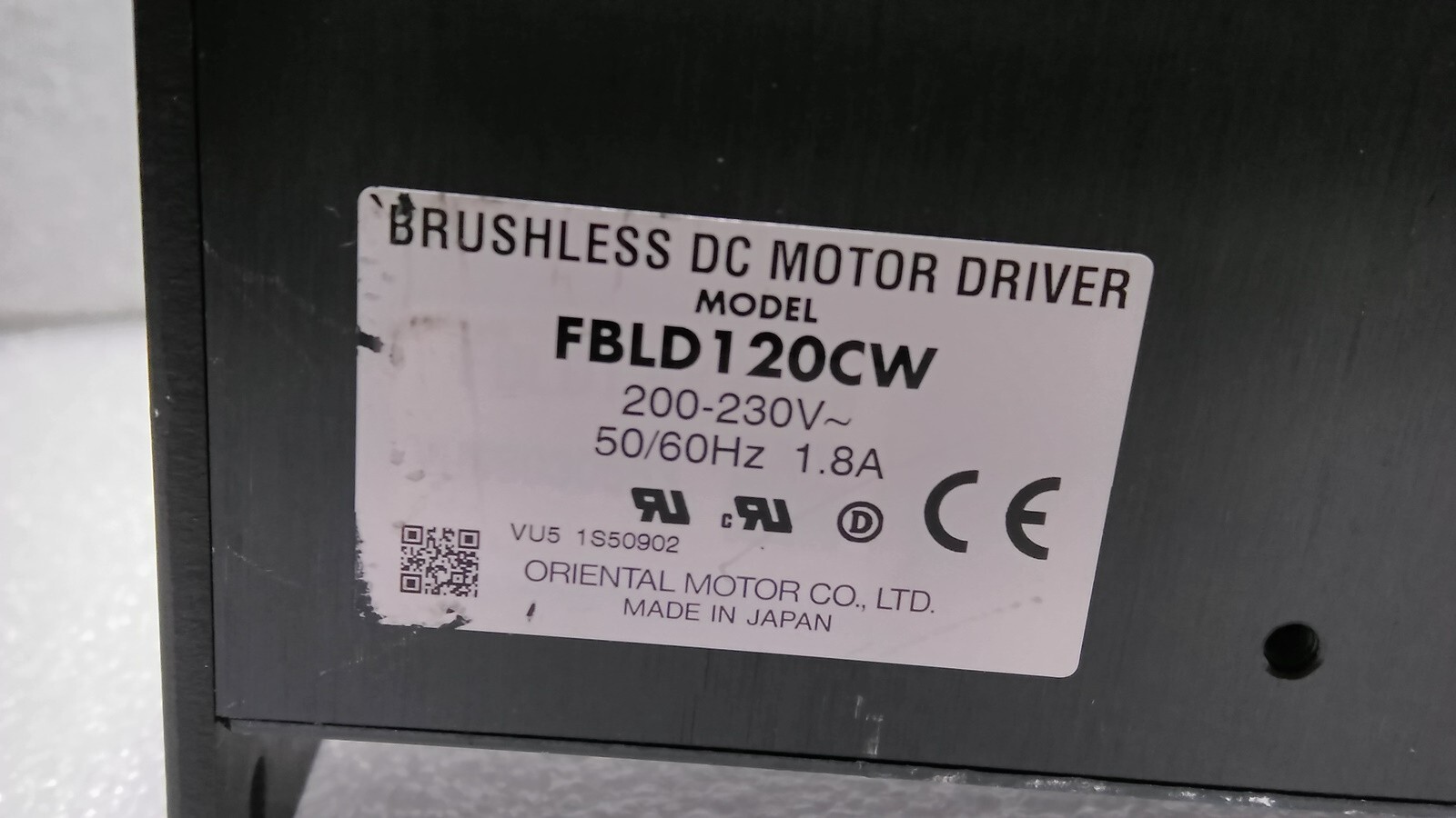 [Used] ORIENTAL / FBLD120CW / BRUSHLESS DC MOTOR DRIVER, 1.8A, 1pcs