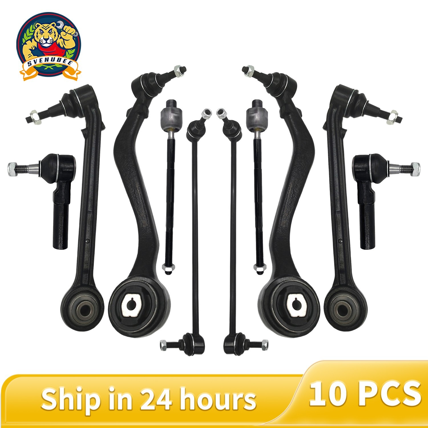 10Pcs Front Lower Control Arms Tie Rods Sway Bar For 2010 2011-2015 Chevy Camaro