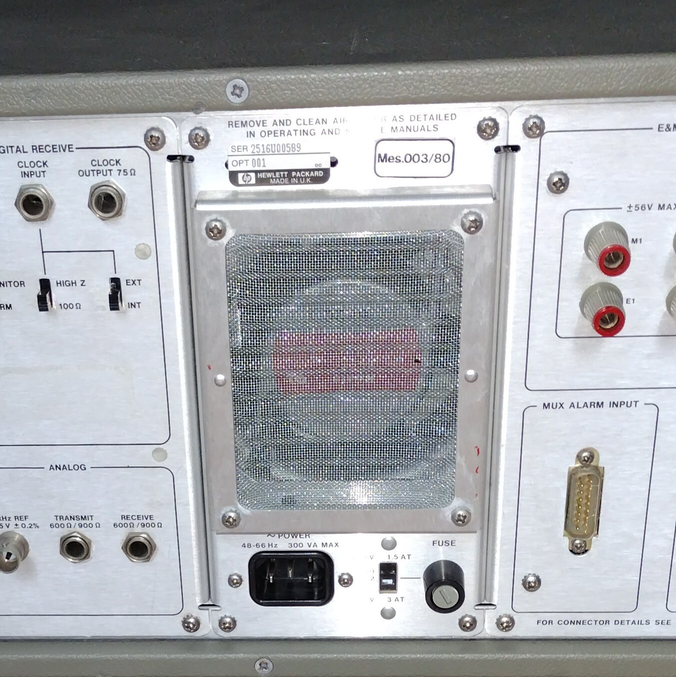 HEWLETT-PACKARD 3779D PRIMARY MULTIPLEXER ANALYZER