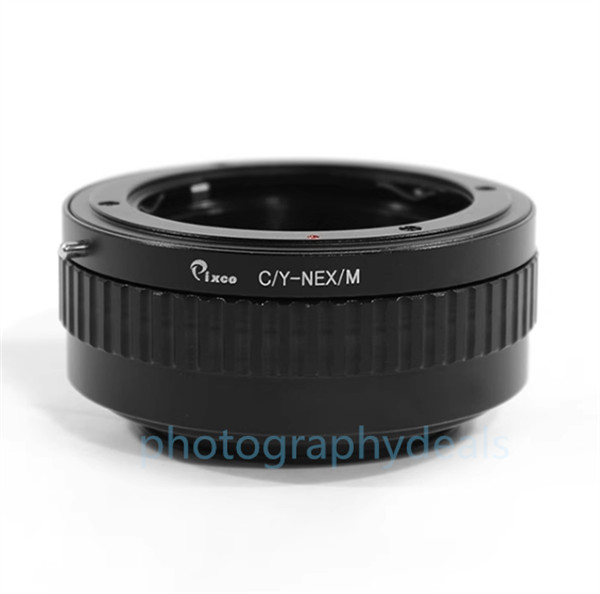 Macro Lens Adapter Focusing Helicoid for Contax Yashica Lens to Sony E Camera
