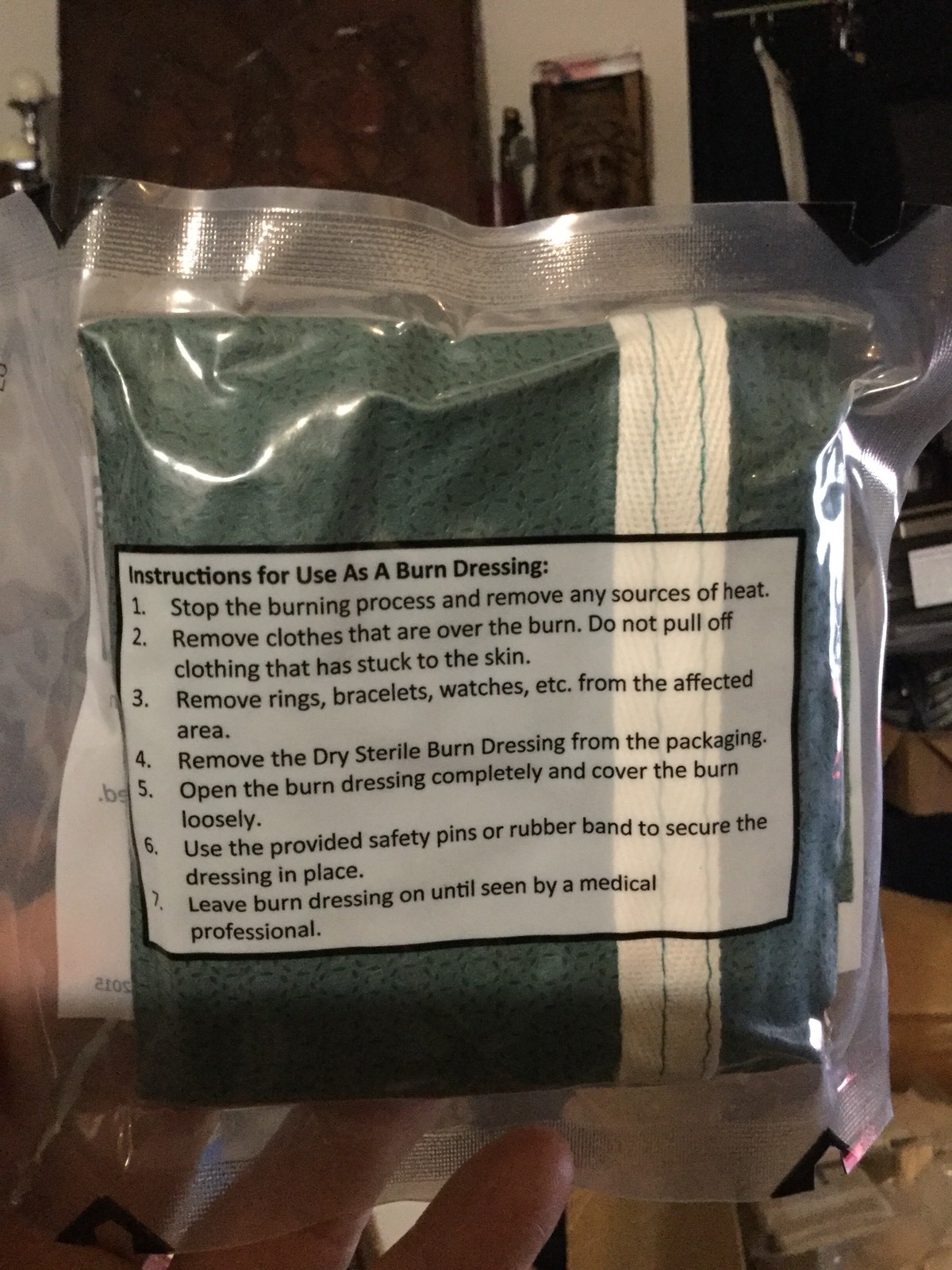 H&H Dry Sterile Burn Dressing, Super Combat Cravat