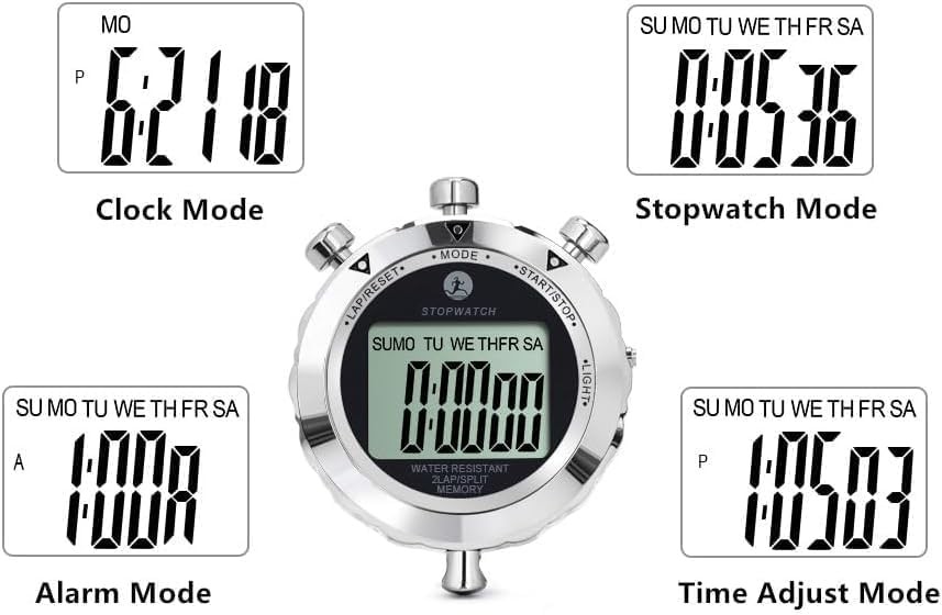 Stopwatch Timer, Digital Stop Watch with 0.01Second & 0.001Second Timing, Metal