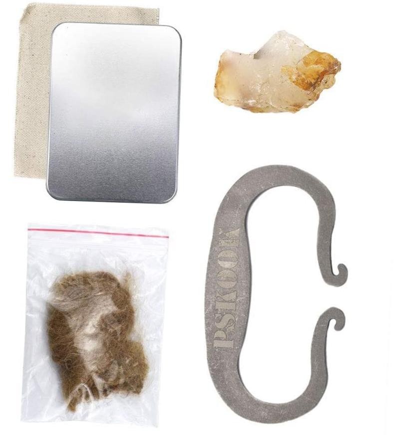 Flint and Steel Single High Carbon Steel Fire Striker Special-Shaped Set