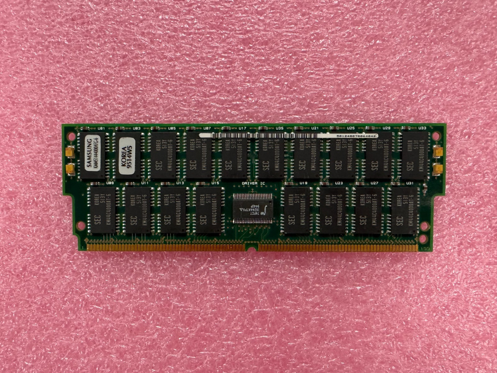 VINTAGE Sun 64MB 200pin 60ns ECC DIMM 510-2480 KMM51444000AFG-6 for Ultra Spa