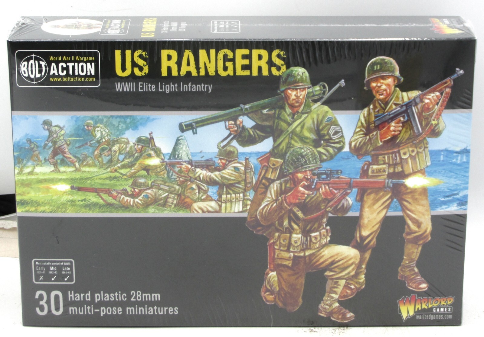 Bolt Action 402013016 US Rangers (WWII Elite Light Infantry) Warlord Games