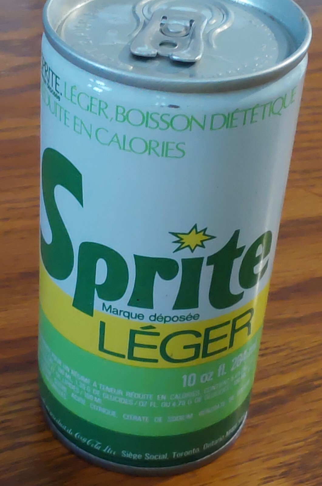 SPRITE LIGHT VINTAGE SODA CAN 10 OZ. EMPTY