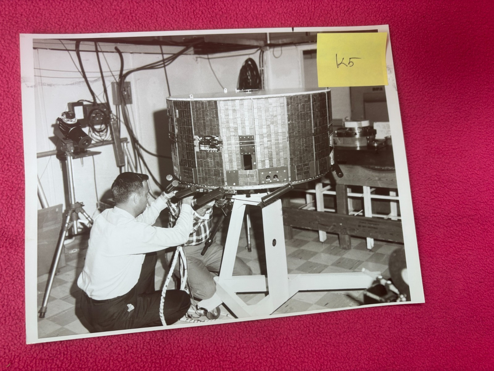 NASA vintage REAL PHOTO space AERONAUTICS travel SATELLITE tiros 1964 meteorolog