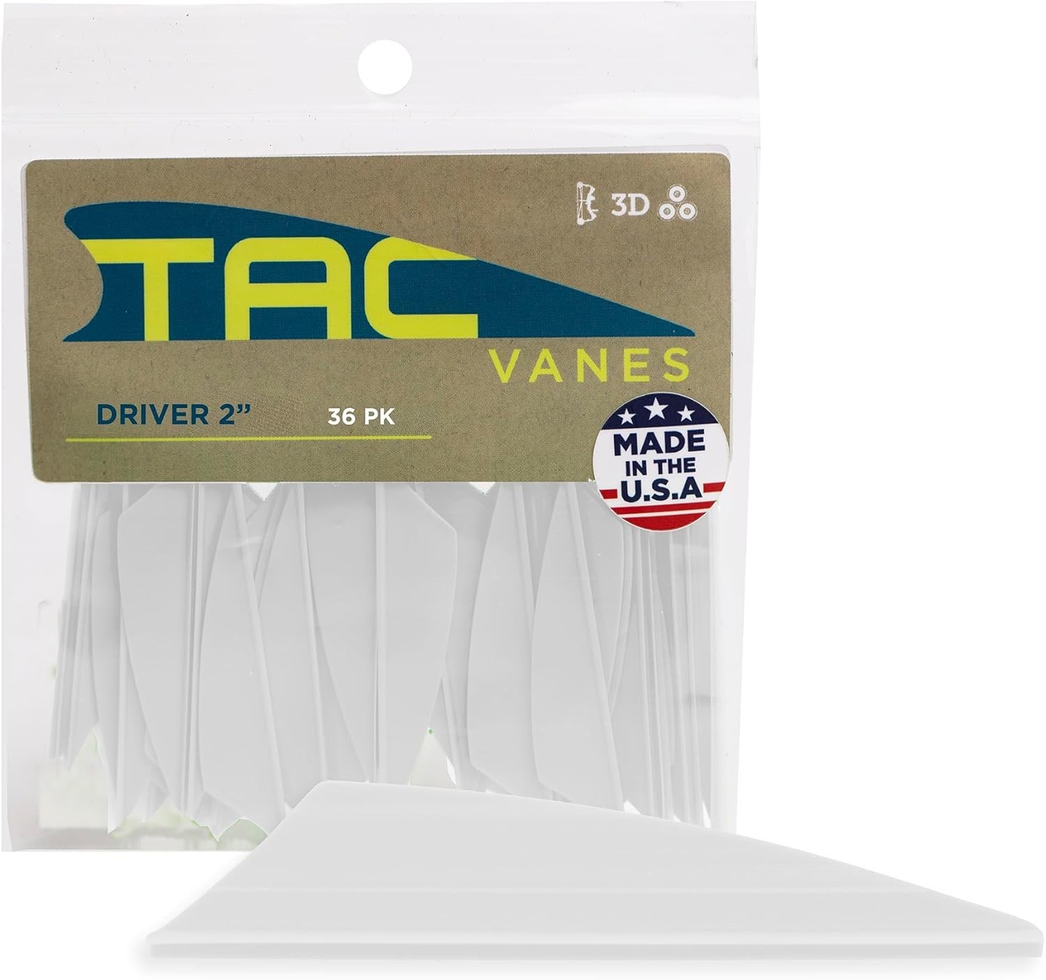 High-Speed Polymer Archery Vanes (2", 36 Pk)