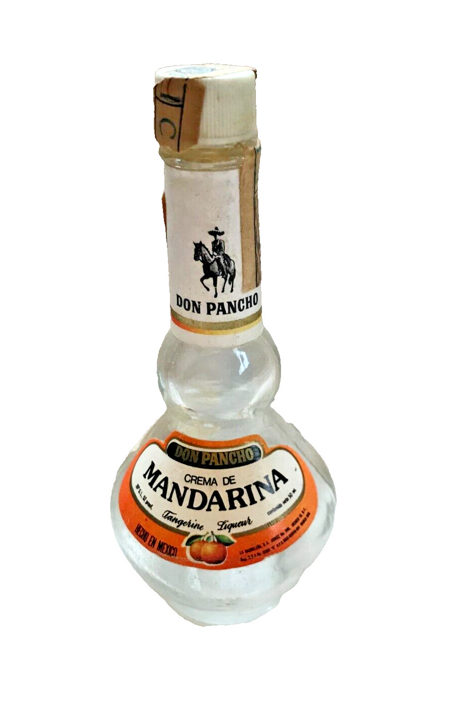 DON PANCHO CREMA DE MANDARINA BOTTLE EMPTY to COMPLY WITH EBAY RULES & USPS