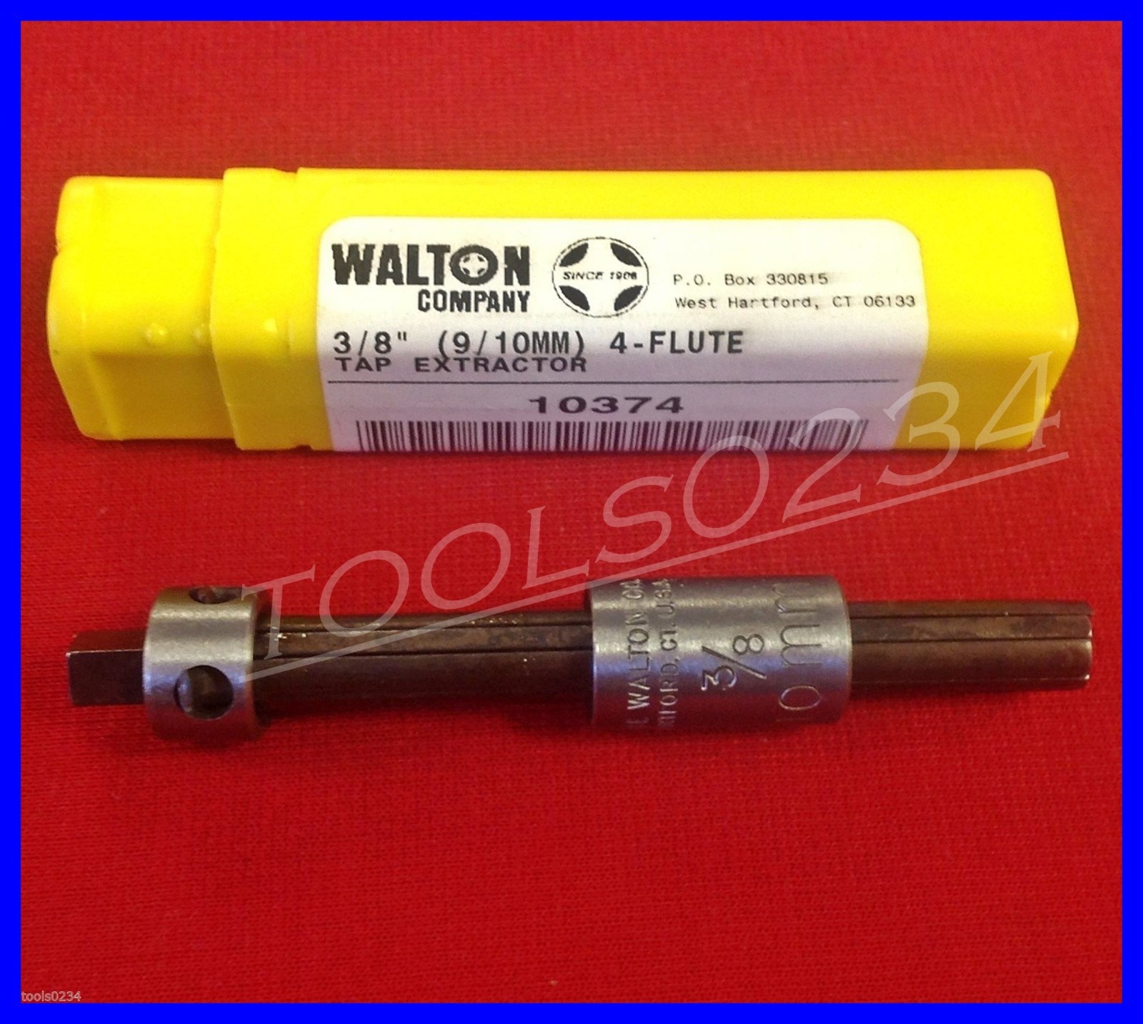 3/8" X 4 Flute Walton 10374 Tap Extractor 9-10mm USA