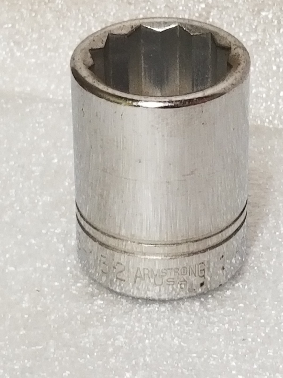 Armstrong Armaloy 13-132 3/4"-Drive 12-Pt Standard Socket 1-inch Made in USA