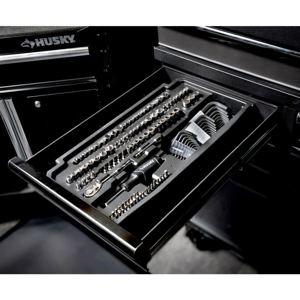 Mechanics Tool Set Kit Socket 280 Piece Case Tools Sae Metric Drive Box Ratchet