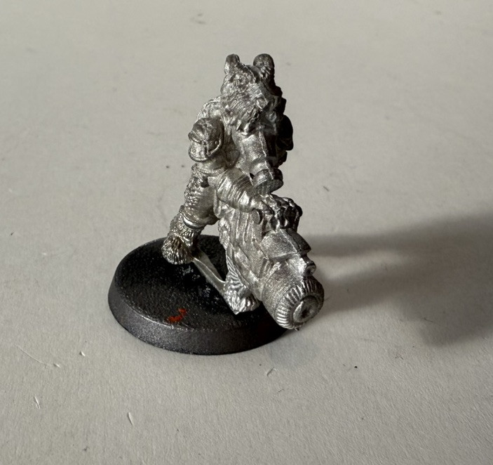 Ratskin Outlander Gang Original Metal Scuplts Necromunda Very Old Heavy Weapon